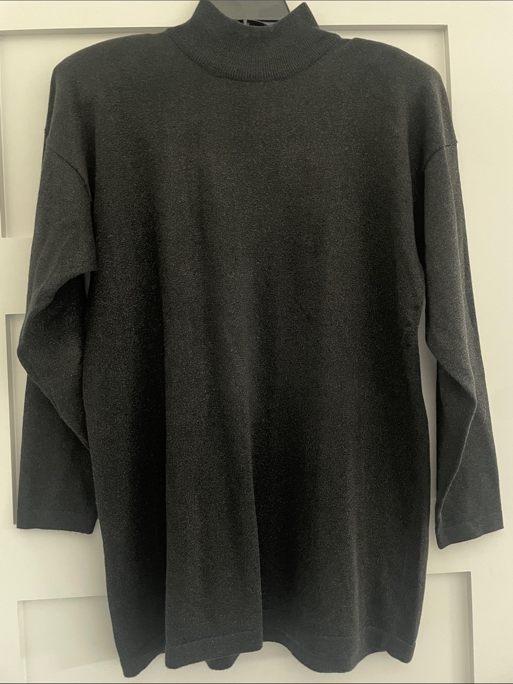 Women’s Black Sparkly Tunic Sweater